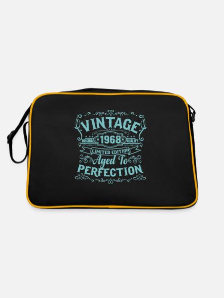 Edition limitée 1968 Vintage. Vieilli à la perfection - Sac Retro - noir/or - Dos