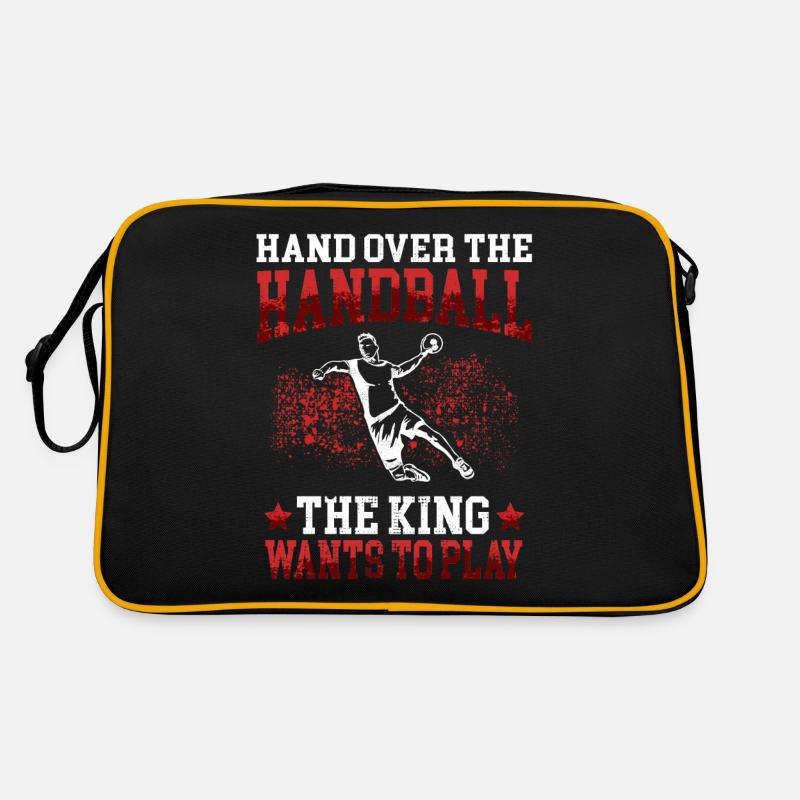 would rather play handball Handball player Retro Bag