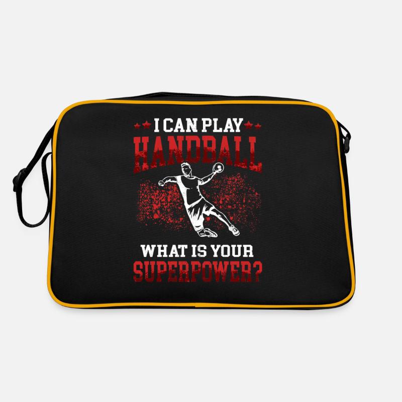 would rather play handball Handball player Retro Bag