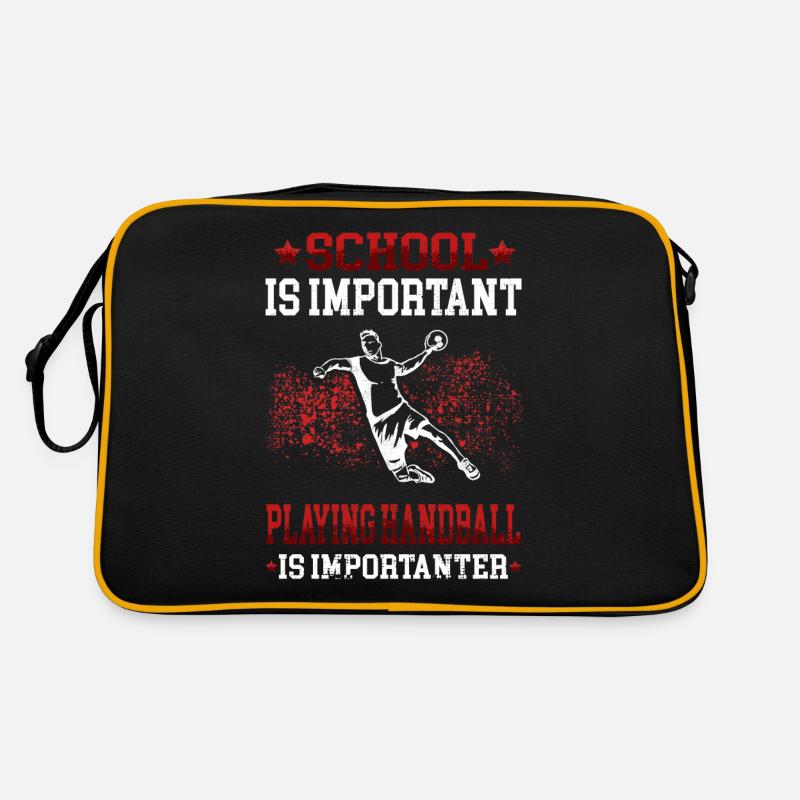 would rather play handball Handball player Retro Bag