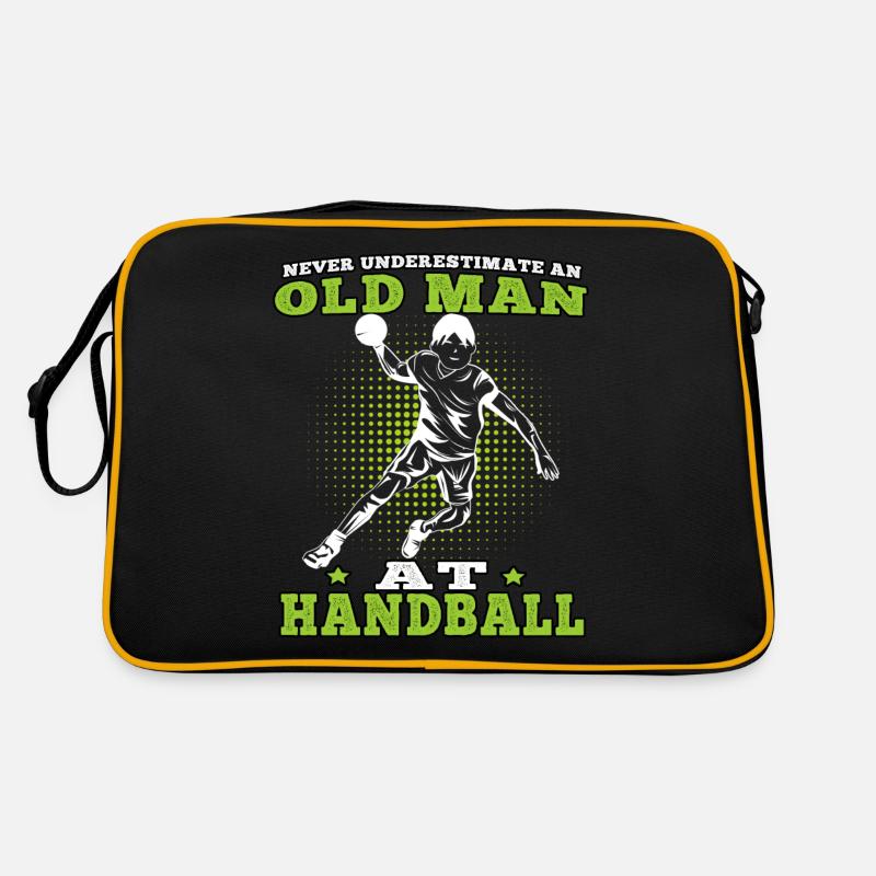 would rather play handball Handball player Retro Bag