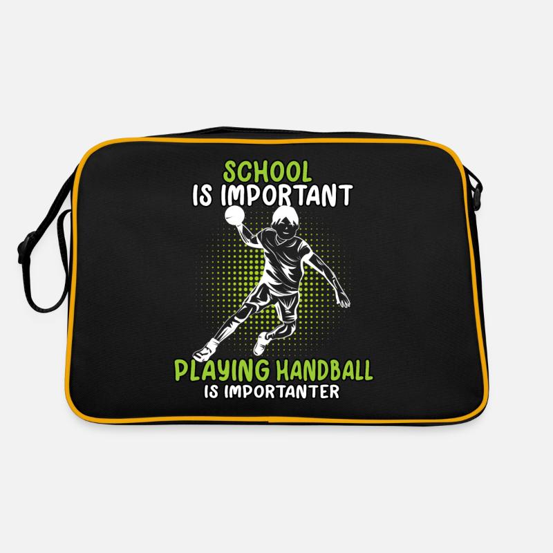 would rather play handball Handball player Retro Bag
