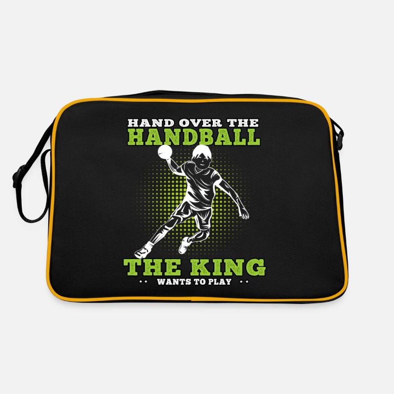 would rather play handball Handball player Retro Bag