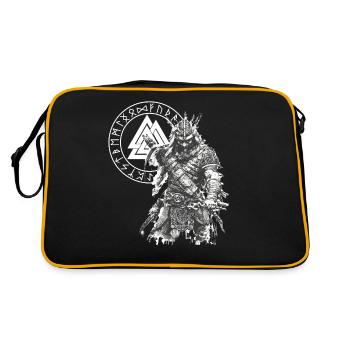 Vikings Rune nordique Vikings Valhalla Vikings - Sac Retro - noir/or - Dos