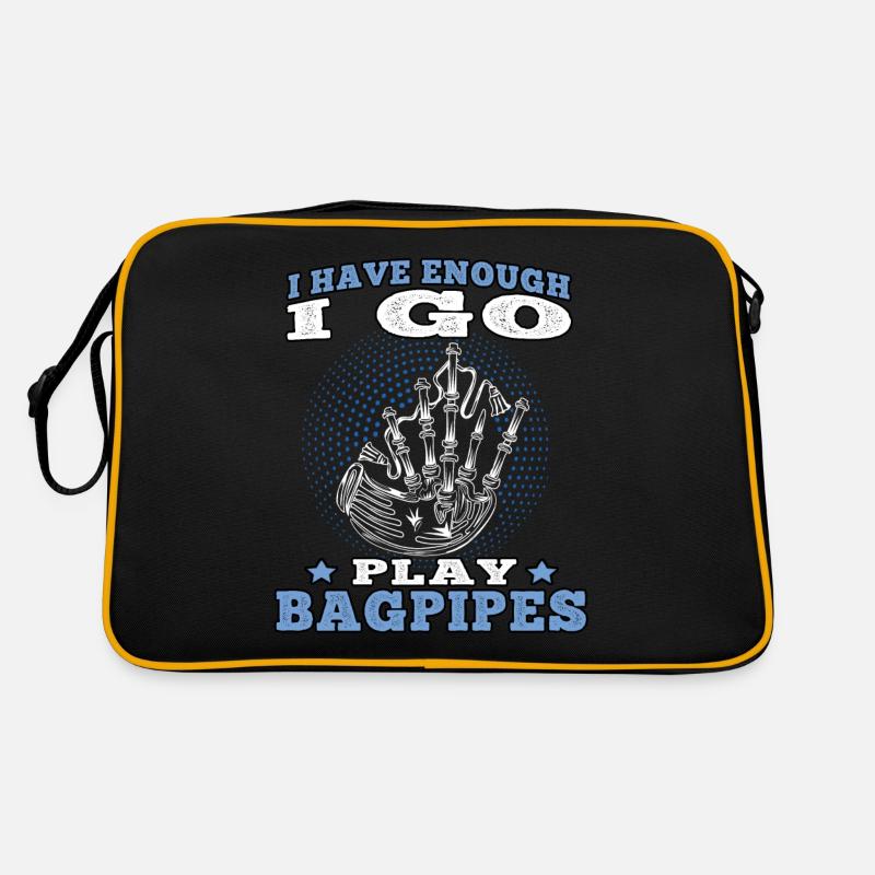 I go play Bagpipe Bagpipe Scottish Bagpipe Retro Bag