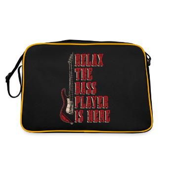 Guitare basse Relax Le bassiste est guitariste - Sac Retro - noir/or - Dos