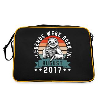 Les légendes sont nées en août 2017 paresseux défectueux - Sac Retro - noir/or - Dos
