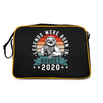 Les légendes sont nées en août 2020 paresseux défectueux - Sac Retro - noir/or - Dos
