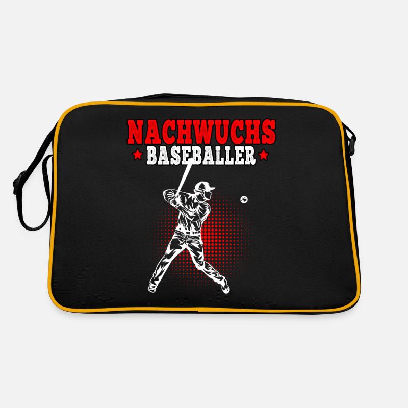 Baseball Nachwuchs Baseballer Baseballspieler Retro Tasche