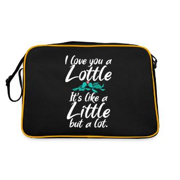 Turtle Owner Gift Turtle Lover - Sac Retro - noir/or - Dos