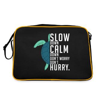 Turtle Owner Gift Turtle Lover - Sac Retro - noir/or - Dos