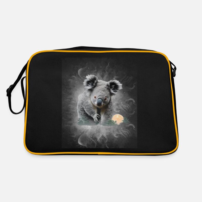 Koala - Retro Tasche - Schwarz/Gold