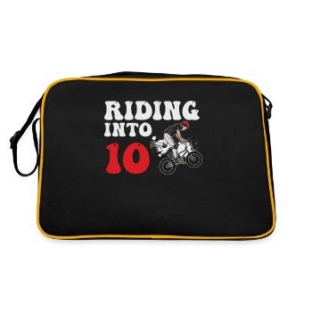 Riding Into 10 BMX Racing Bike 10 Year 10th - Retro Bag - black/gold - Back