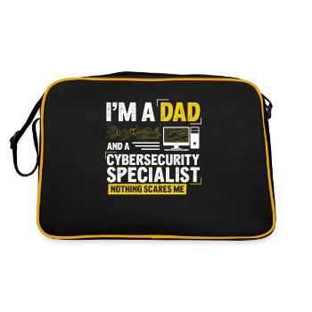 Je suis un père Une cybersécurité amusante pour - Sac Retro - noir/or - Dos