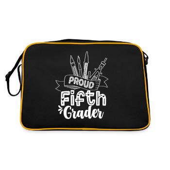 Proud Fifth Grader School 5th Grade Fifth - Sac Retro - noir/or - Dos