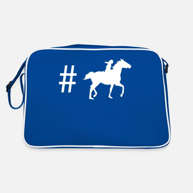 Hashtag - Reiten - Retro Tasche