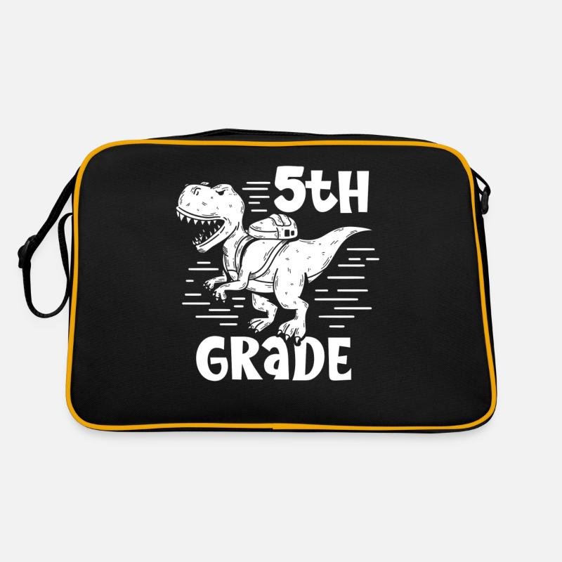 5 classes Dinosaures Cinquième école Cinquième année Sac Retro
