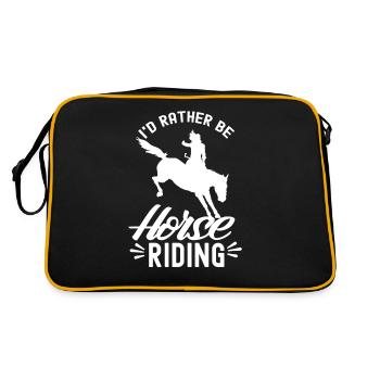 Je préfère aller cavalier - Sac Retro - noir/or - Dos