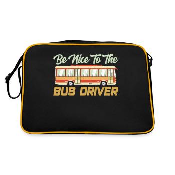 Soyez gentil avec le chauffeur de bus Autocar de bus - Sac Retro - noir/or - Dos