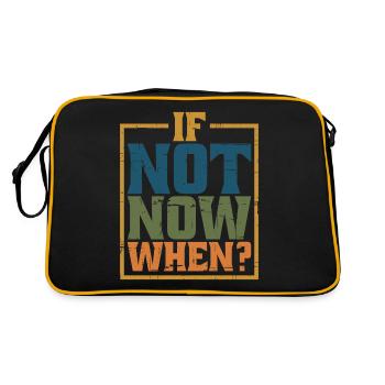 Si ce n’est pas maintenant, quand? 8 - Sac Retro - noir/or - Dos