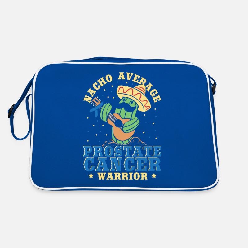 Nacho Average Prostate Cancer Warrior Light Blue Retro Bag