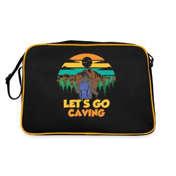 Let's Go Into The Cave Caving Cave - Retro Bag - black/gold - Back