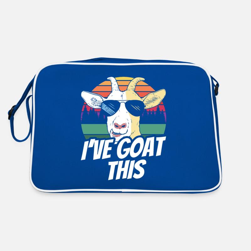 Ich Habe Das Im Griff I've Goat This Ziege Tier Retro Tasche