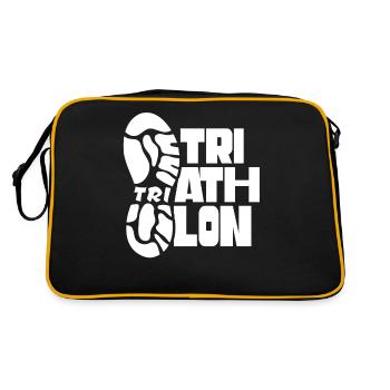 Triathlon Triathlète Sport Triathlète Triathlons - Sac Retro - noir/or - Dos