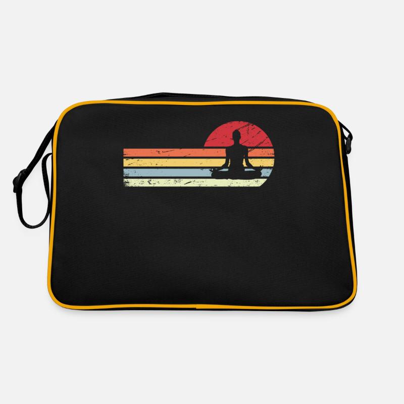 Sun and retro lines - Yoga - Retro Bag