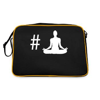 Hashtag - Yoga - - Sac Retro - noir/or - Dos
