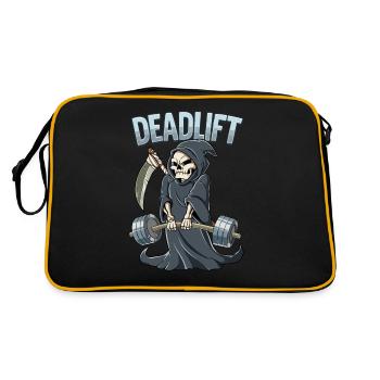 Deadlift Musculation Fitness Gym - Sac Retro - noir/or - Dos