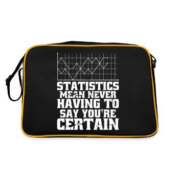 Statistics - Never Having To Say You're Certain 10 - Retro Bag - black/gold - Back