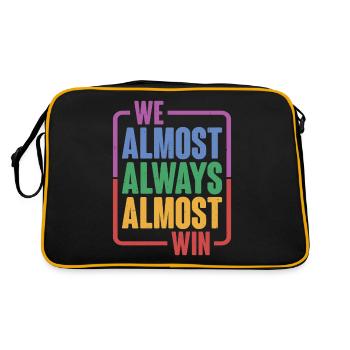 We Almost Always Almost Win 16 - Retro Bag - black/gold - Back