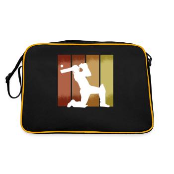 Sport des joueurs de cricket - Sac Retro - noir/or - Dos