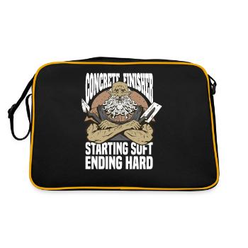 Concrete Construction workers Workers - Retro Bag - black/gold - Back