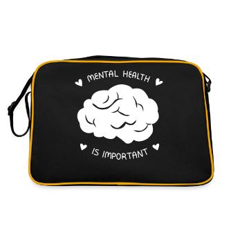 Sensibilisation à la santé mentale - Sac Retro - noir/or - Dos