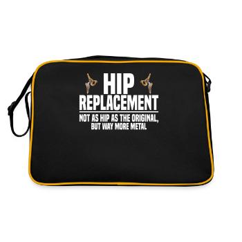 Hip surgery Joint hip - Retro Bag - black/gold - Back