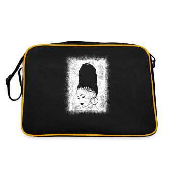 Je suis Afro Black Strong Queen Woman - Sac Retro - noir/or - Dos