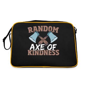 Random Axe Of Kindness Lumberjack - Retro Bag - black/gold - Back