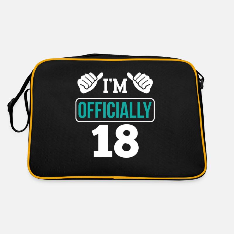 I'm officially 18 birthday eighteen celebration Retro Bag