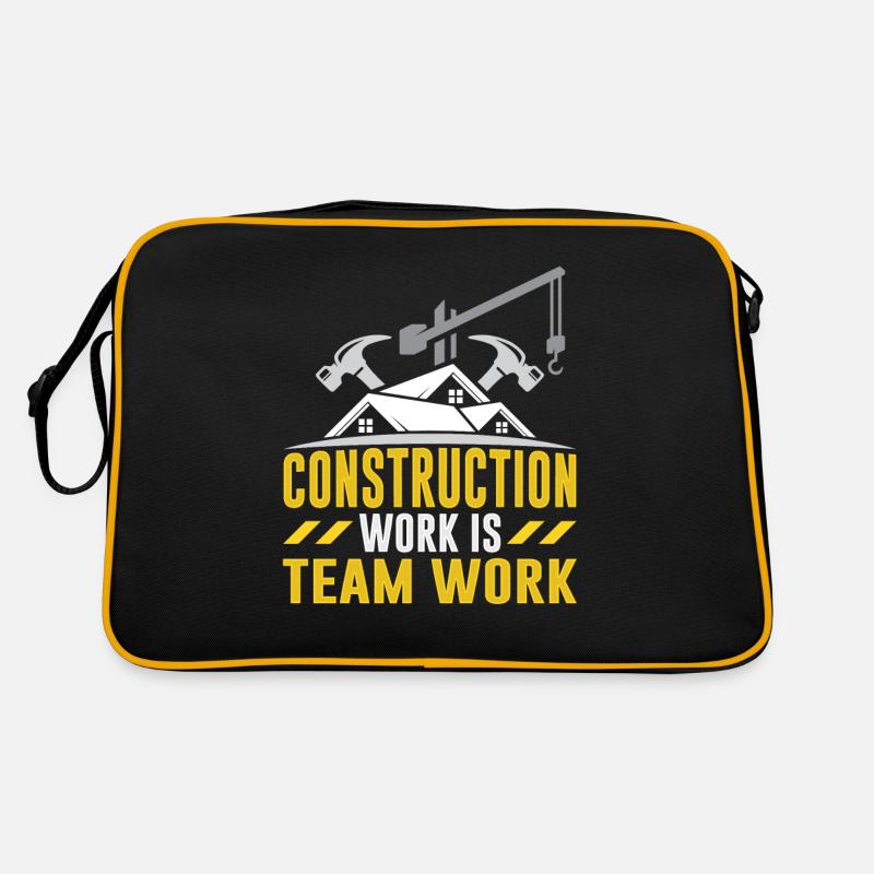 Le travail de construction est un travail d’équipe Travail d’équipe Construction de chantier Sac Retro