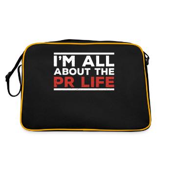 I'm interested in PR life Public Relations profession - Retro Bag - black/gold - Back