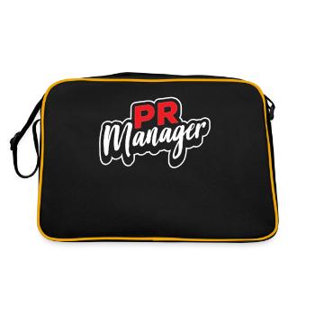 Pr Manager Profession Job Public Relations - Retro Bag - black/gold - Back