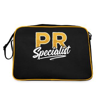 PR Specialist Profession Public Relations Job - Retro Bag - black/gold - Back