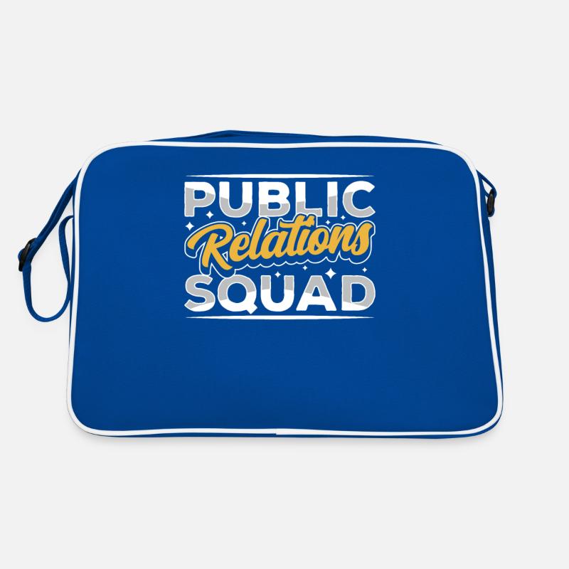 Public Relations Team Öffentlichkeitsarbeit PR Retro Tasche