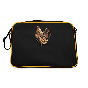 Brahma Chicken I Chicken Poultry Motif for - Retro Bag - black/gold - Back
