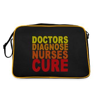Médecins Diagnostic Infirmières Cure - Sac Retro - noir/or - Dos