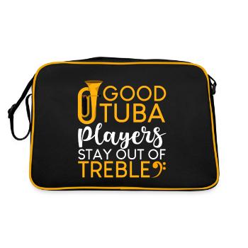 Les bons joueurs de tuba restent en dehors de Treble 4 - Sac Retro - noir/or - Dos