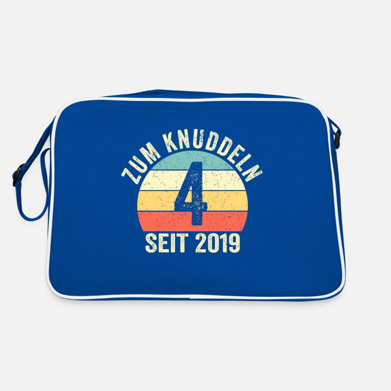 Geburtstag Junge Mädchen 4 Jahre Seit 2019 Retro Tasche