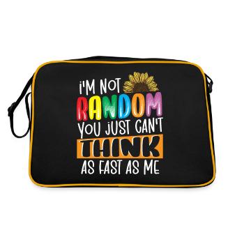 Je ne suis pas un survivant du TDAH au hasard - Sac Retro - noir/or - Dos
